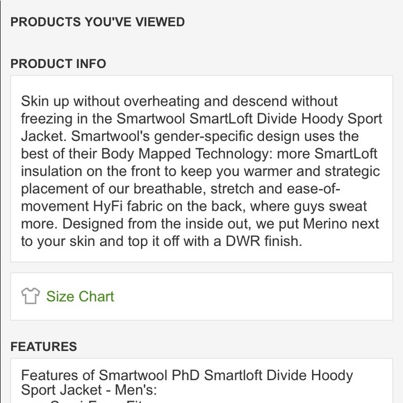 Men’s Smartwool PHD Smartloft Divide Hoody Jacket - Picture 6 of 9